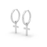 Cross Charm Earrings
