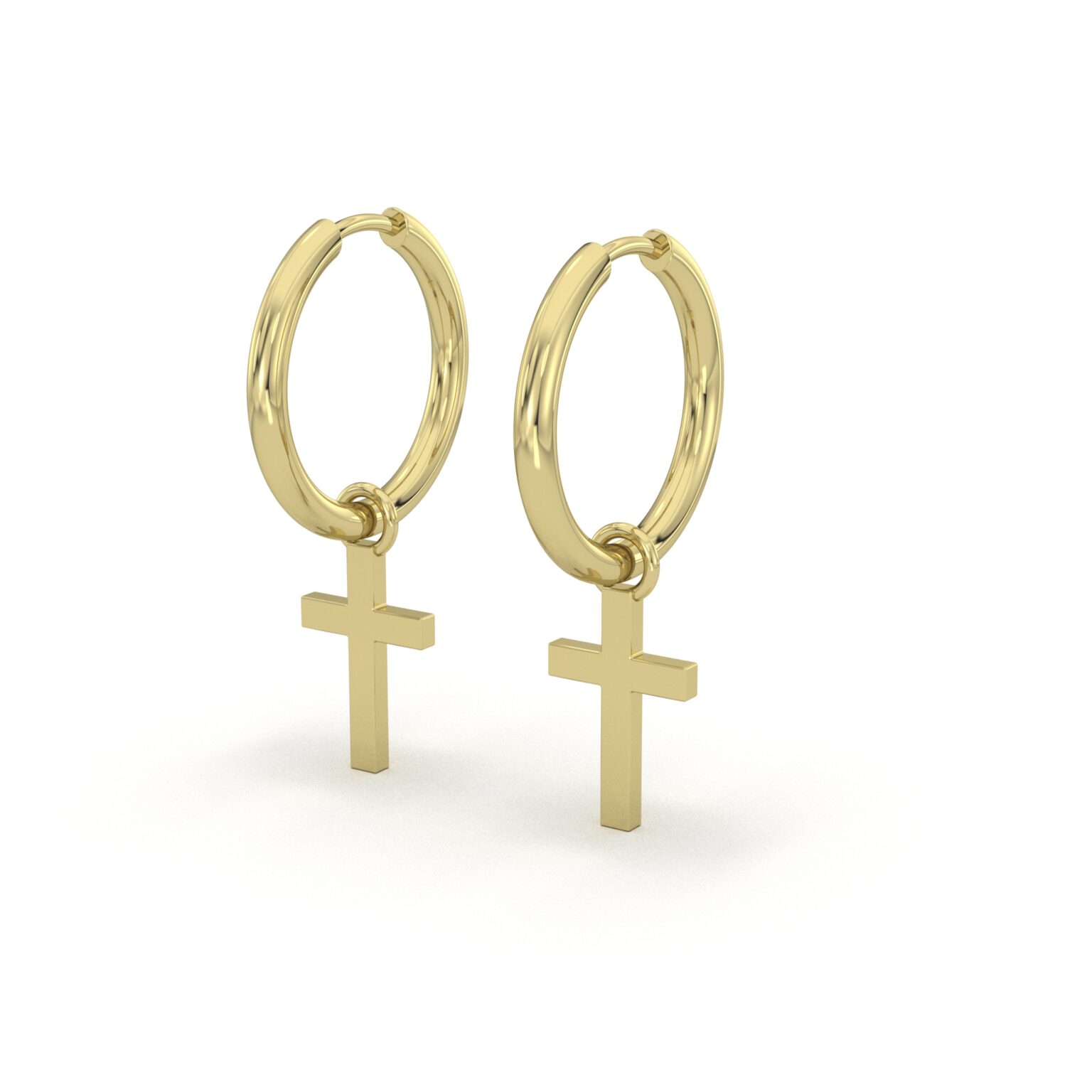 Cross Charm Earrings