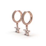 Marquise Flower Hoop