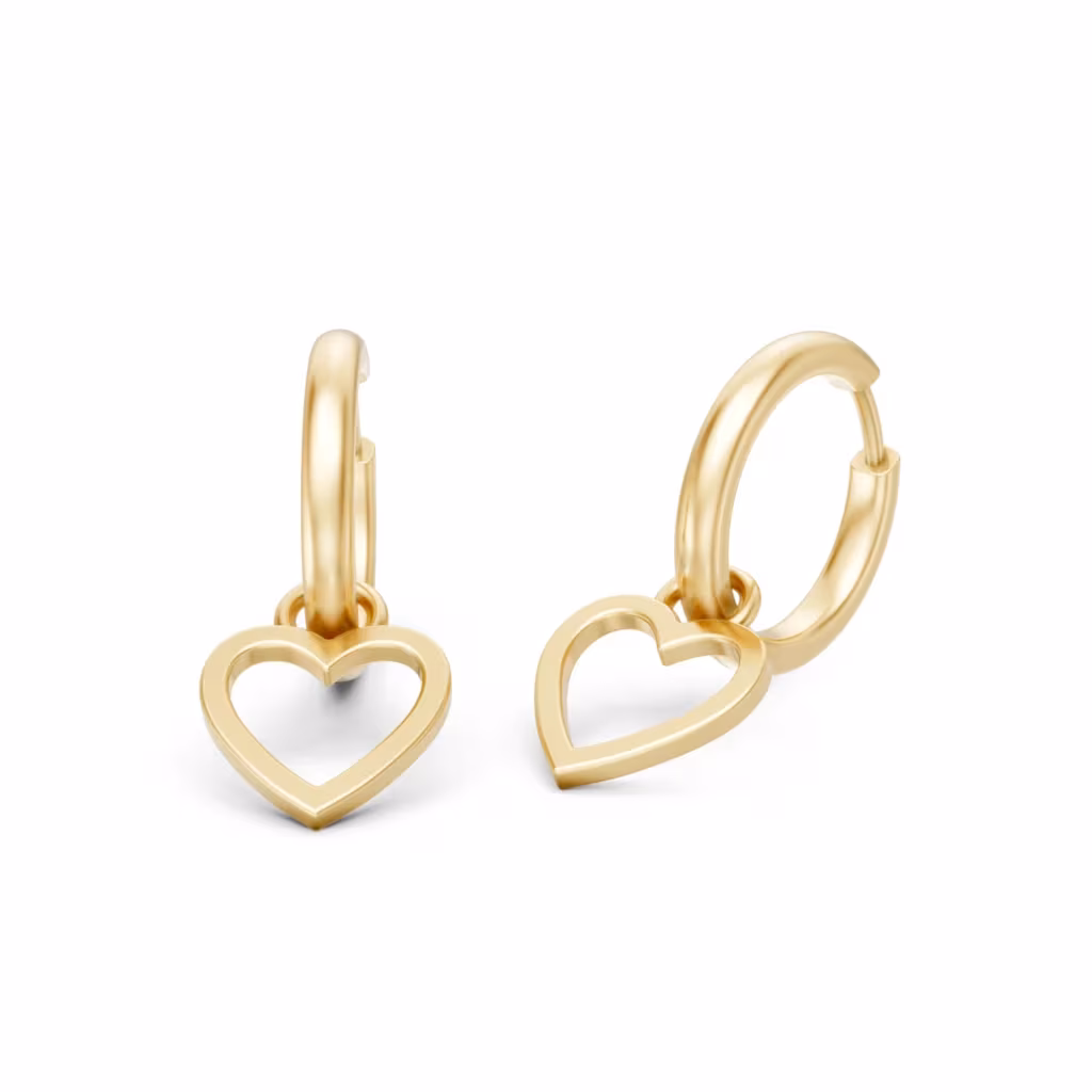 Heart Drop Earrings