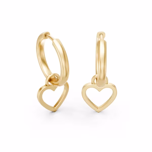 Heart Drop Earrings