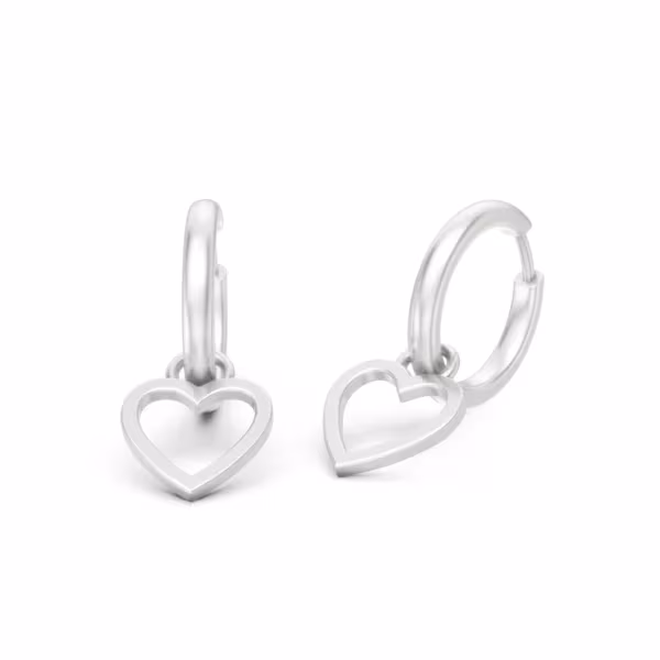Heart Drop Earrings