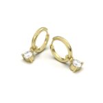 Diamond Drop Hoops