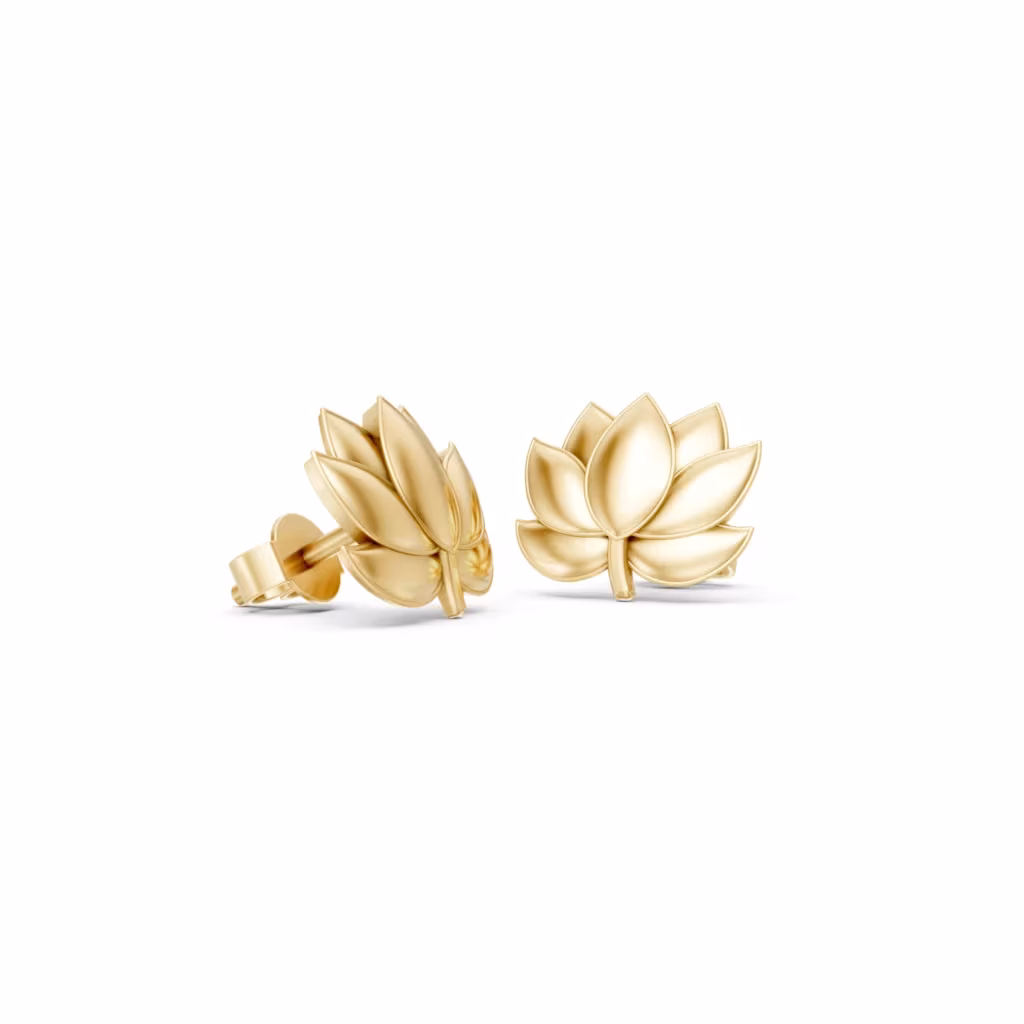 Lotus Flower Earrings