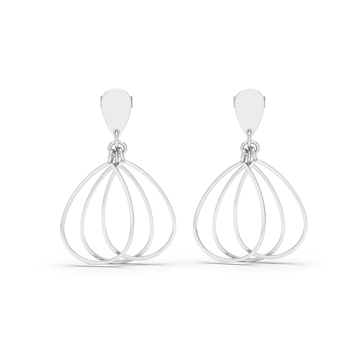 Triple Teardrop Dangles