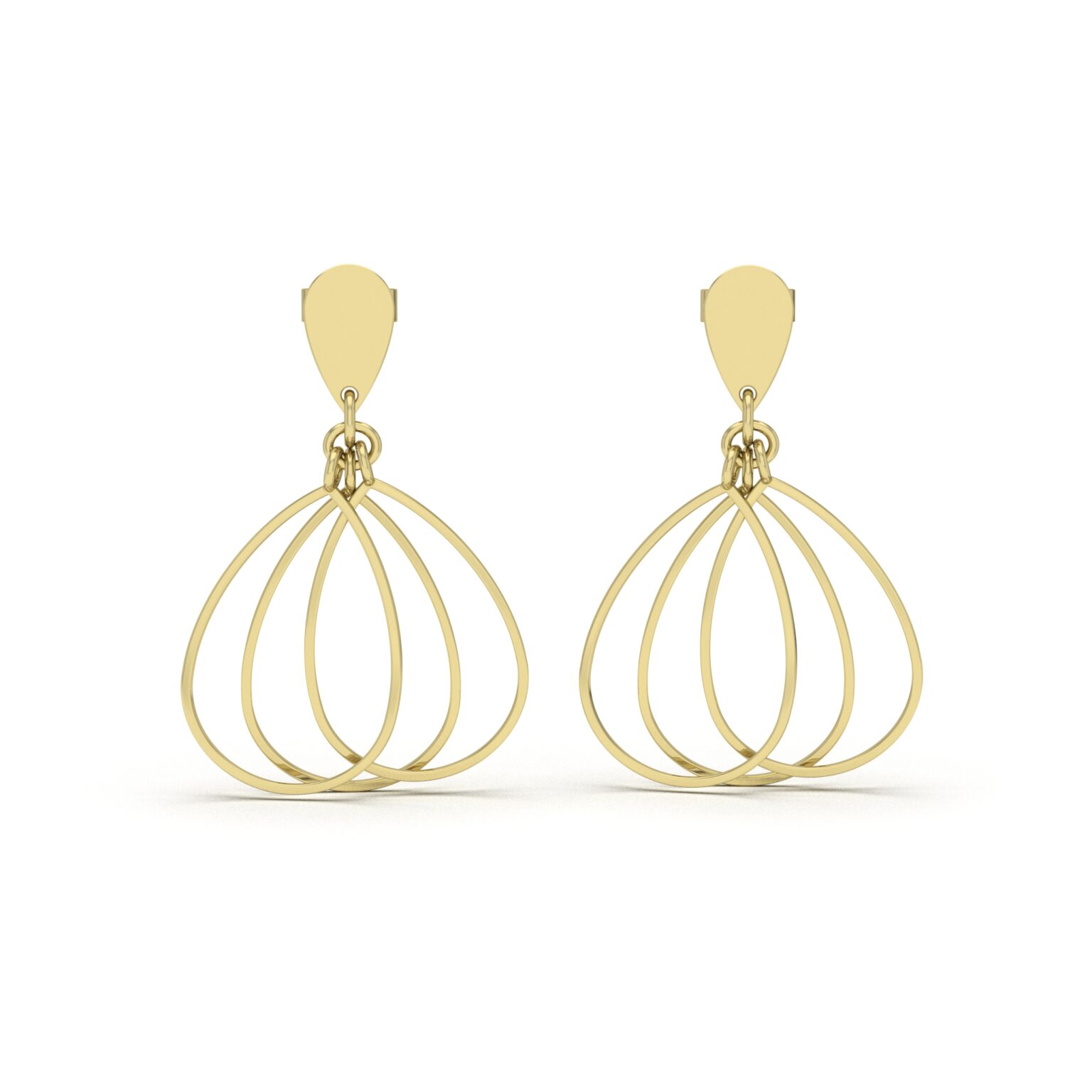 Triple Teardrop Dangles