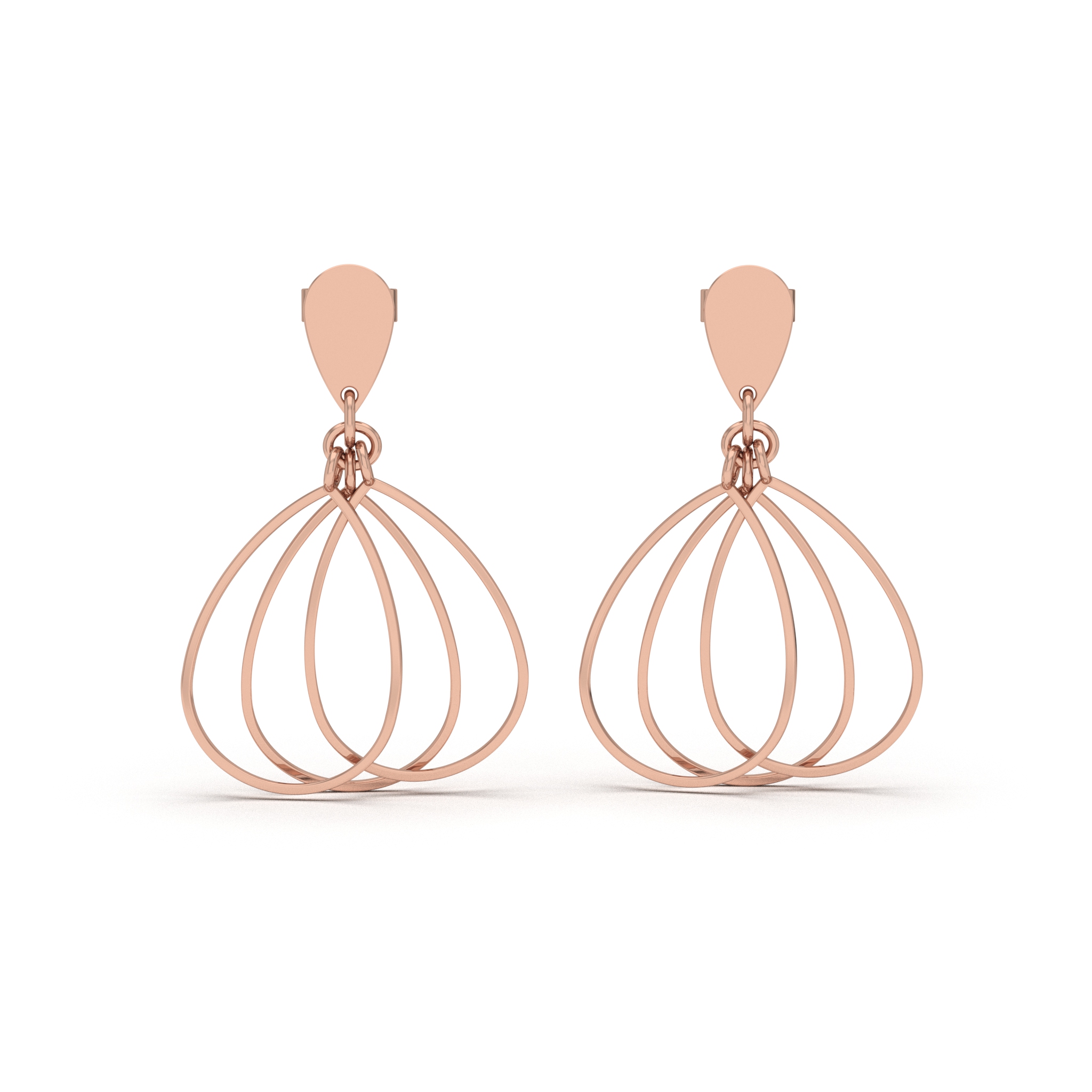 Triple Teardrop Dangles