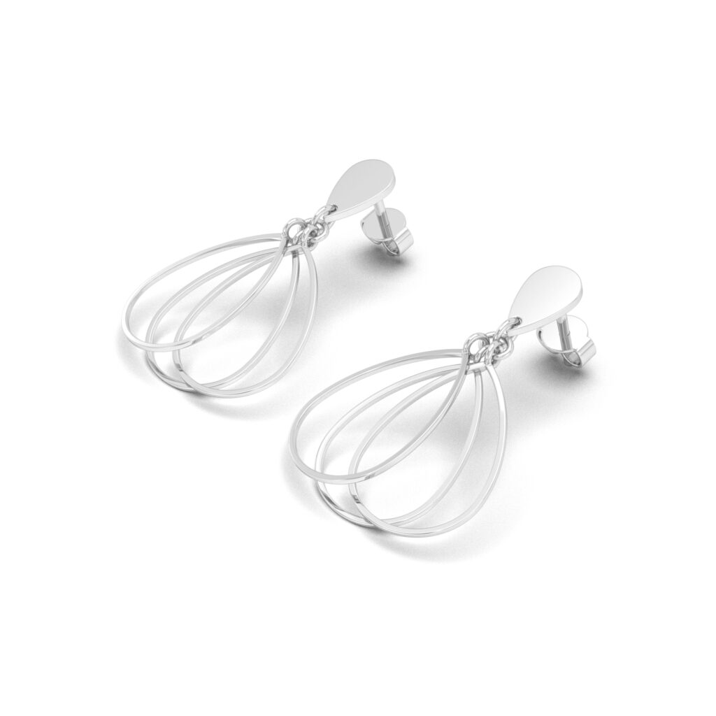 Triple Teardrop Dangles