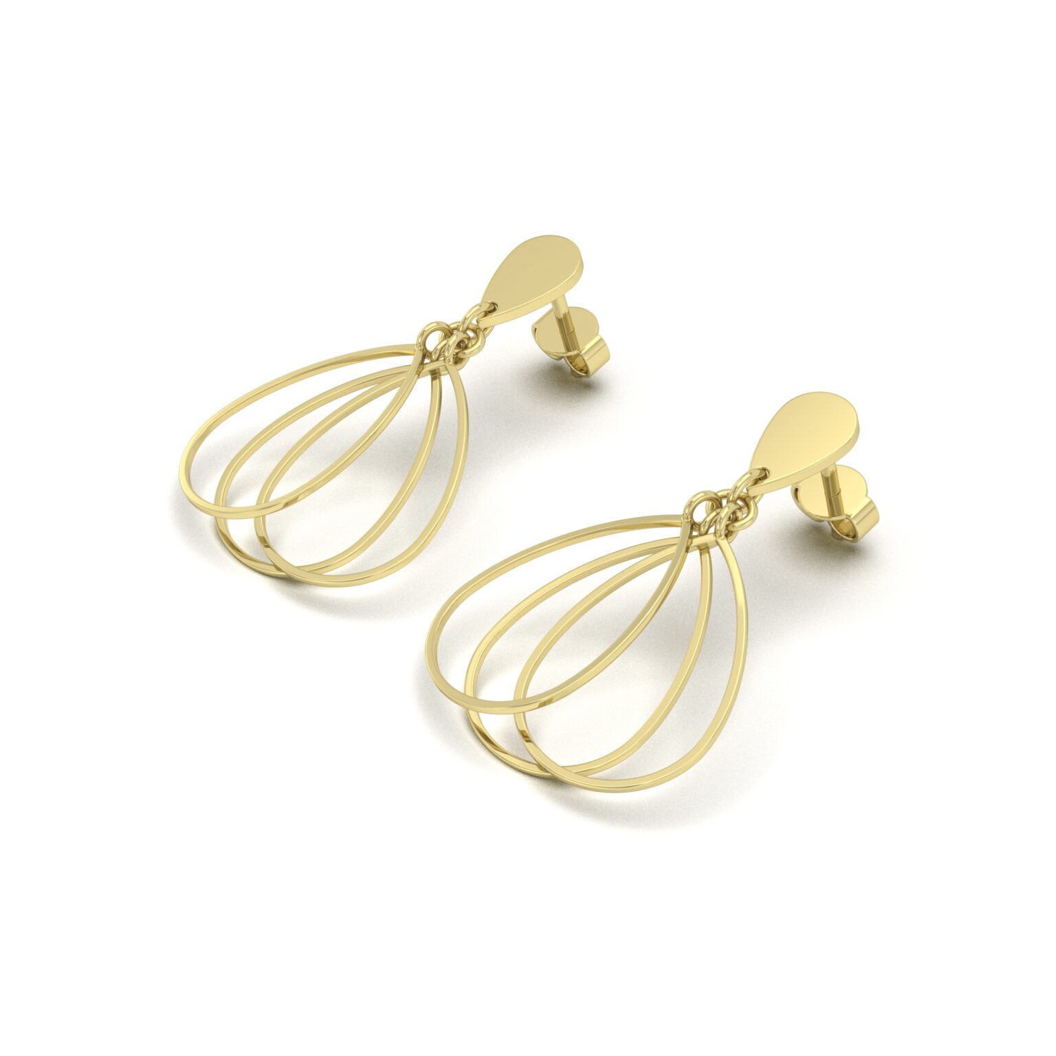 Triple Teardrop Dangles