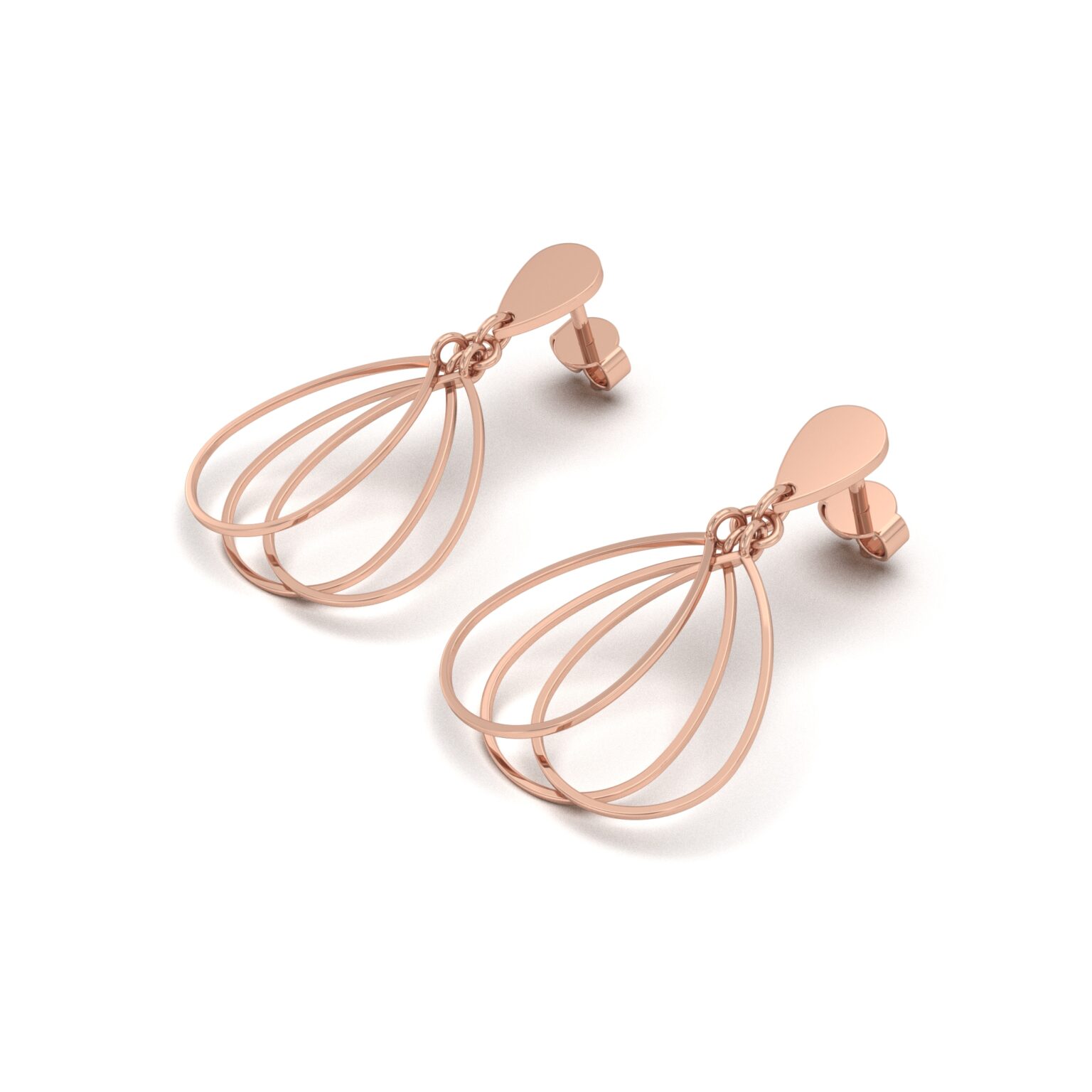 Triple Teardrop Dangles