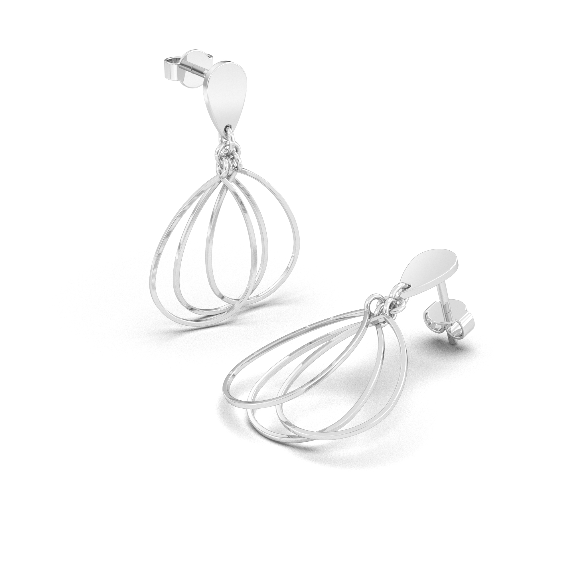 Triple Teardrop Dangles