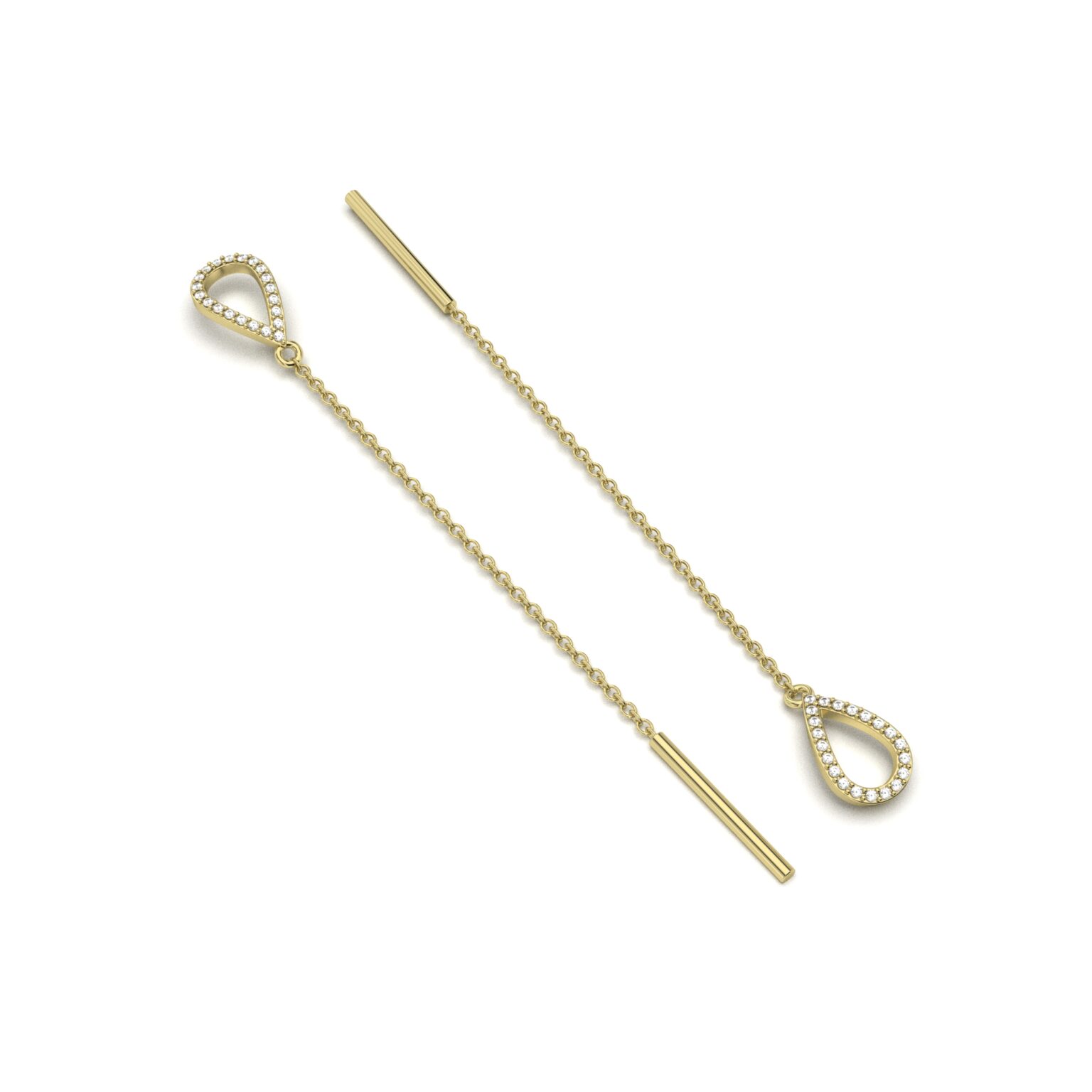 Diamond Teardrop Threader