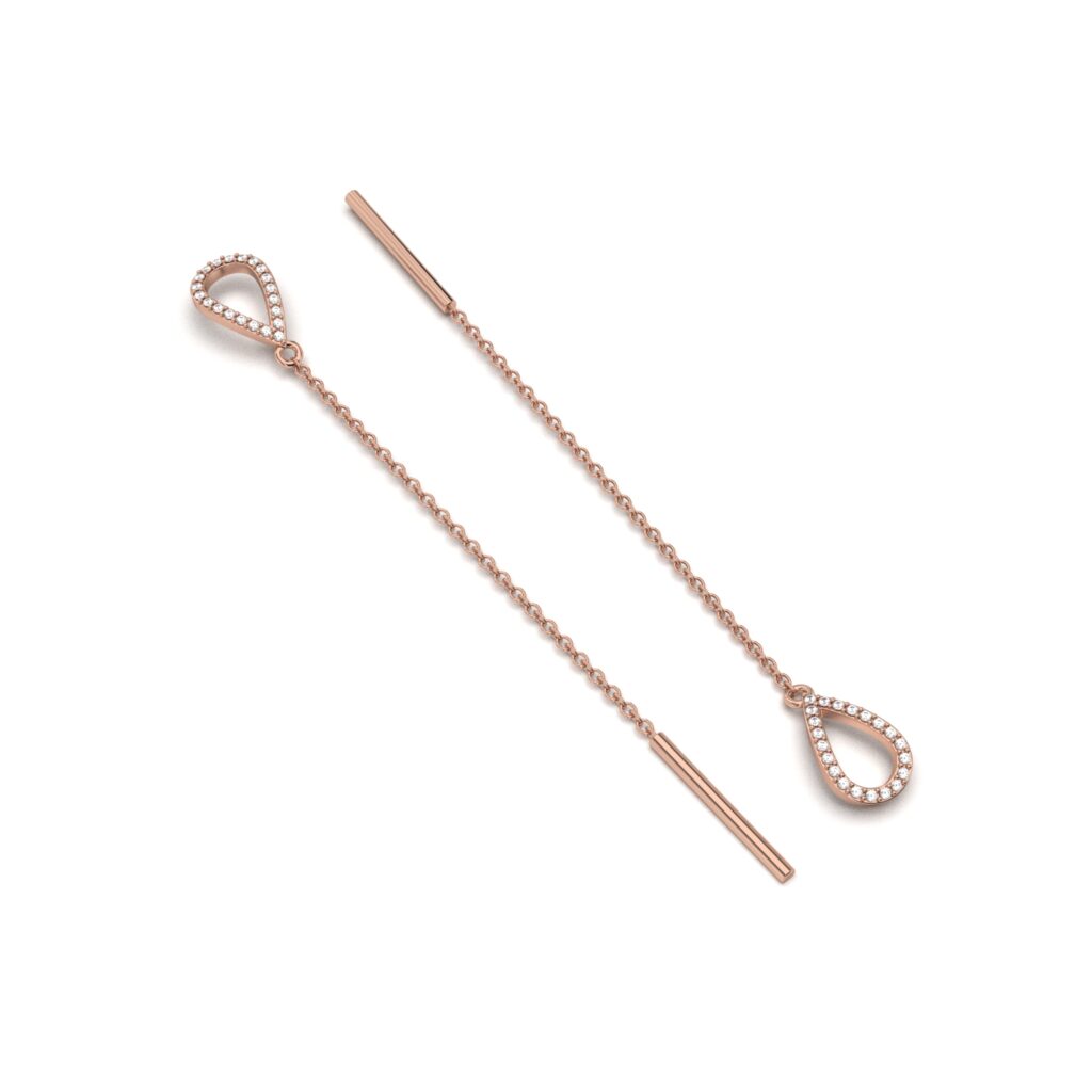 Diamond Teardrop Threader