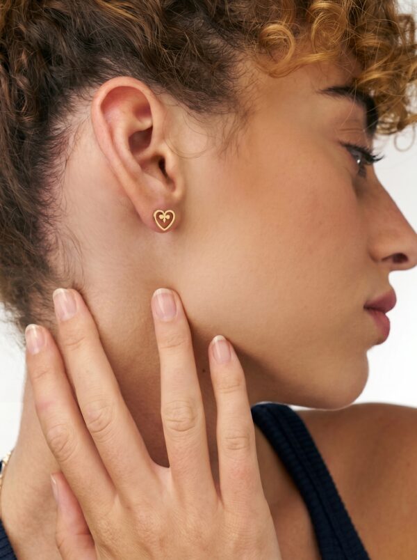 Heart Stud Earrings