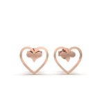 Fleur-de-Lis Heart Earrings