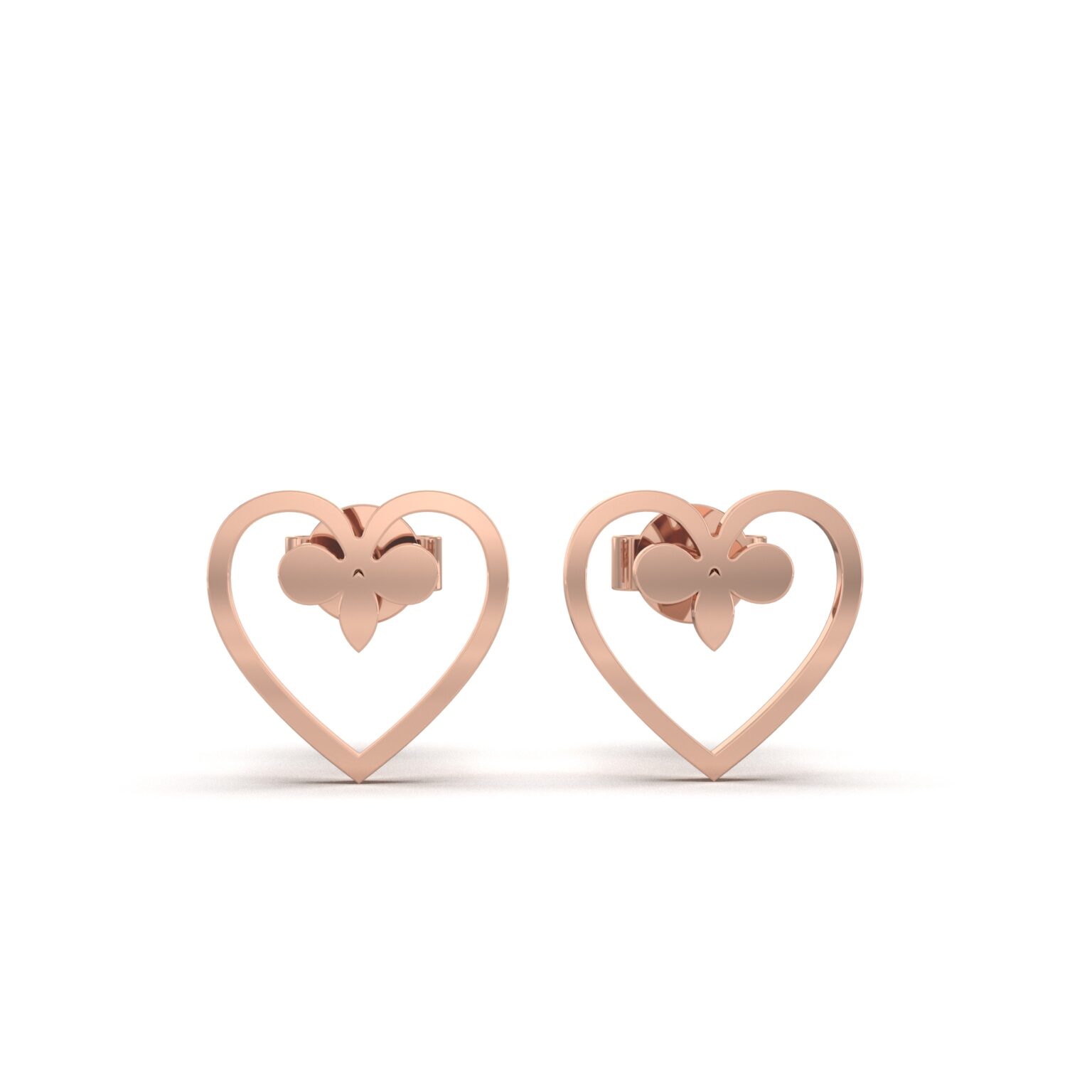 Fleur-de-Lis Heart Earrings