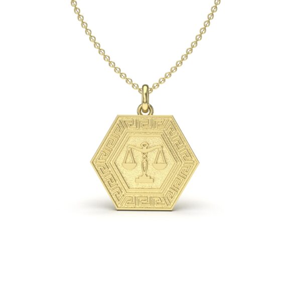 Libra Hexagon Charm