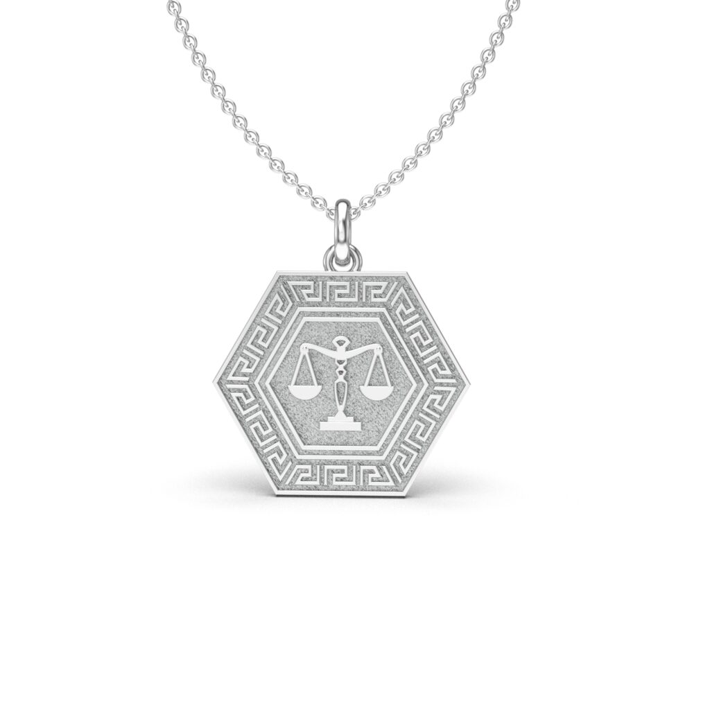 Libra Hexagon Charm