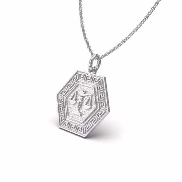 Libra Hexagon Charm