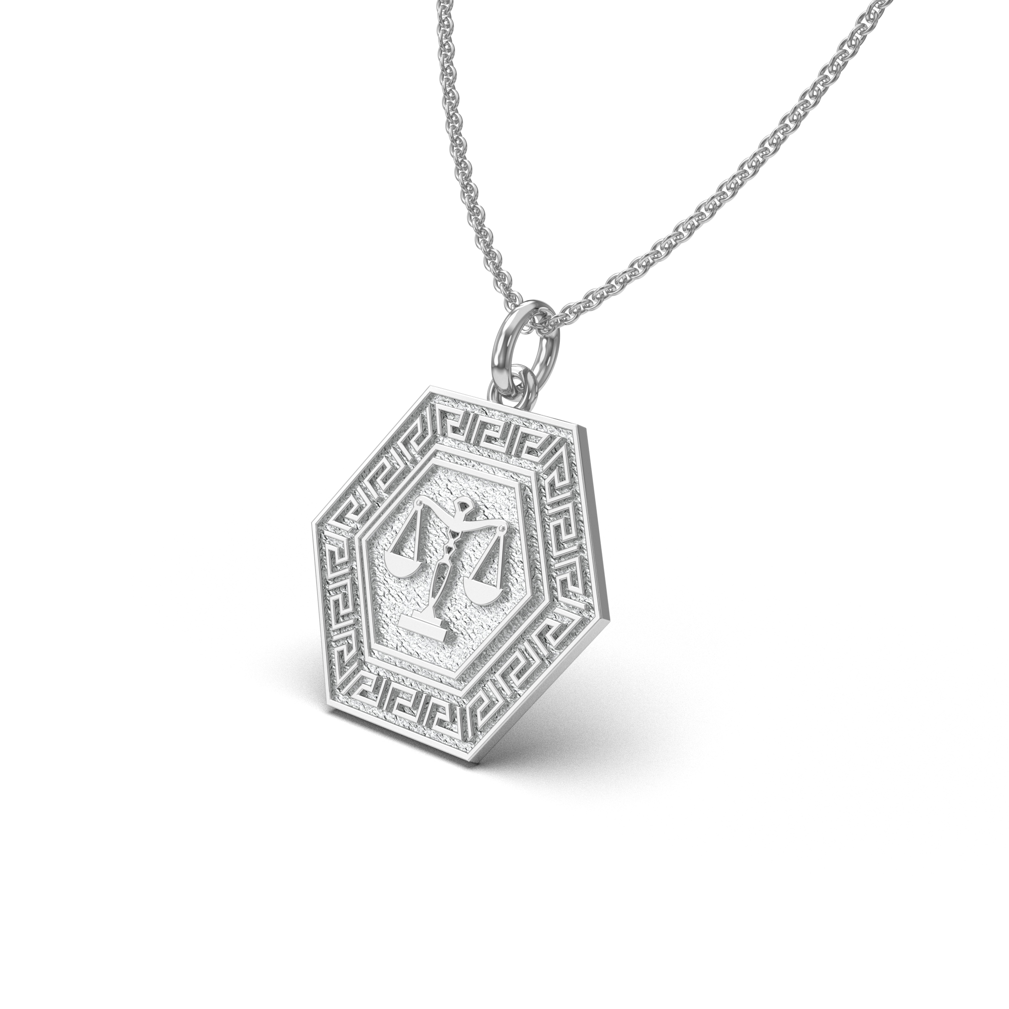 Libra Hexagon Charm