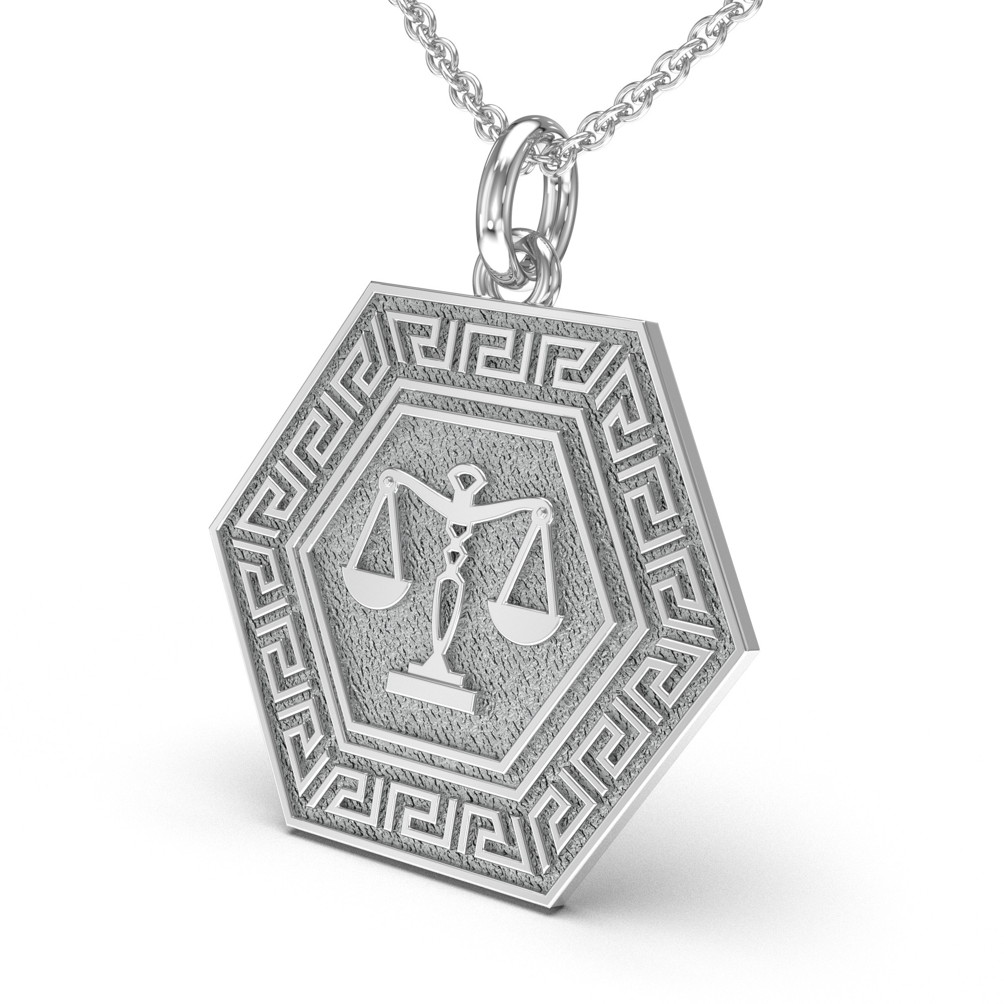 Libra Hexagon Charm