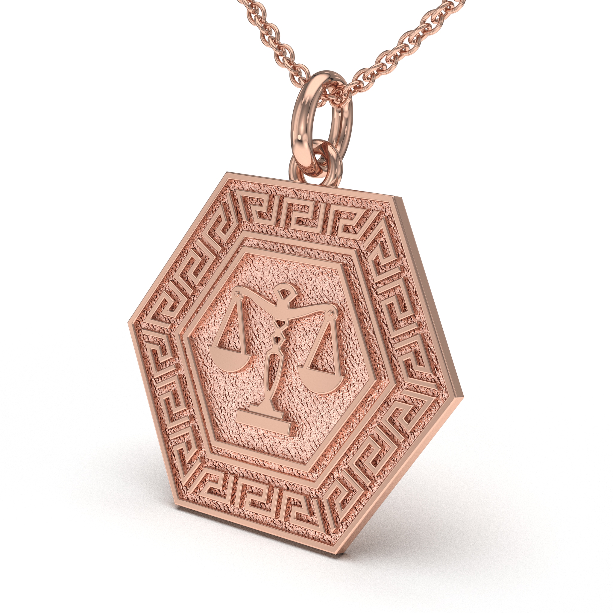 Libra Hexagon Charm
