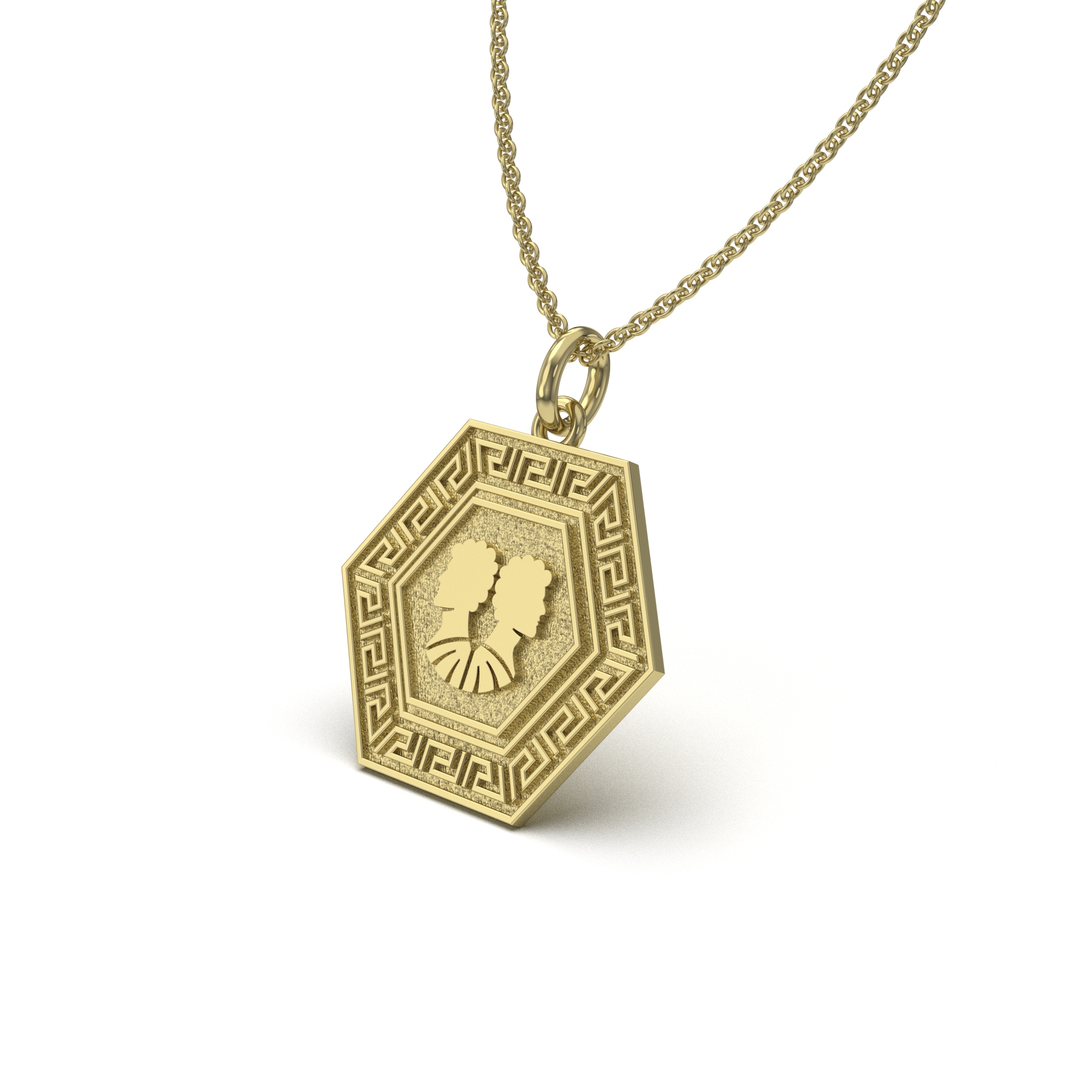 Gemini Meander Pendant
