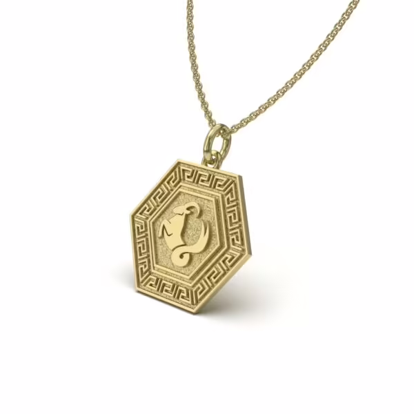 Capricorn Zodiac Pendant