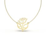 Minimalist Rose Necklace