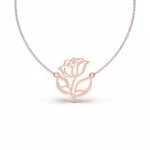 Minimalist Rose Necklace