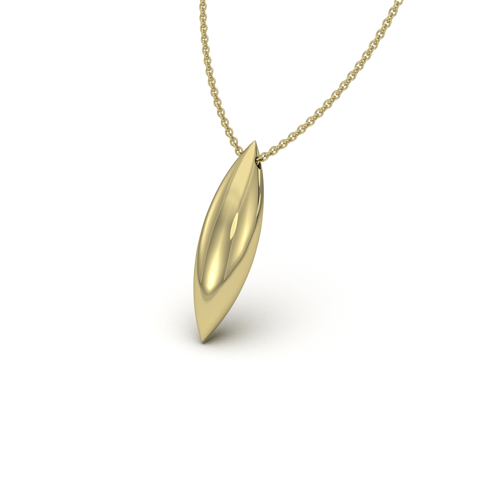 Minimalist Navette Pendant