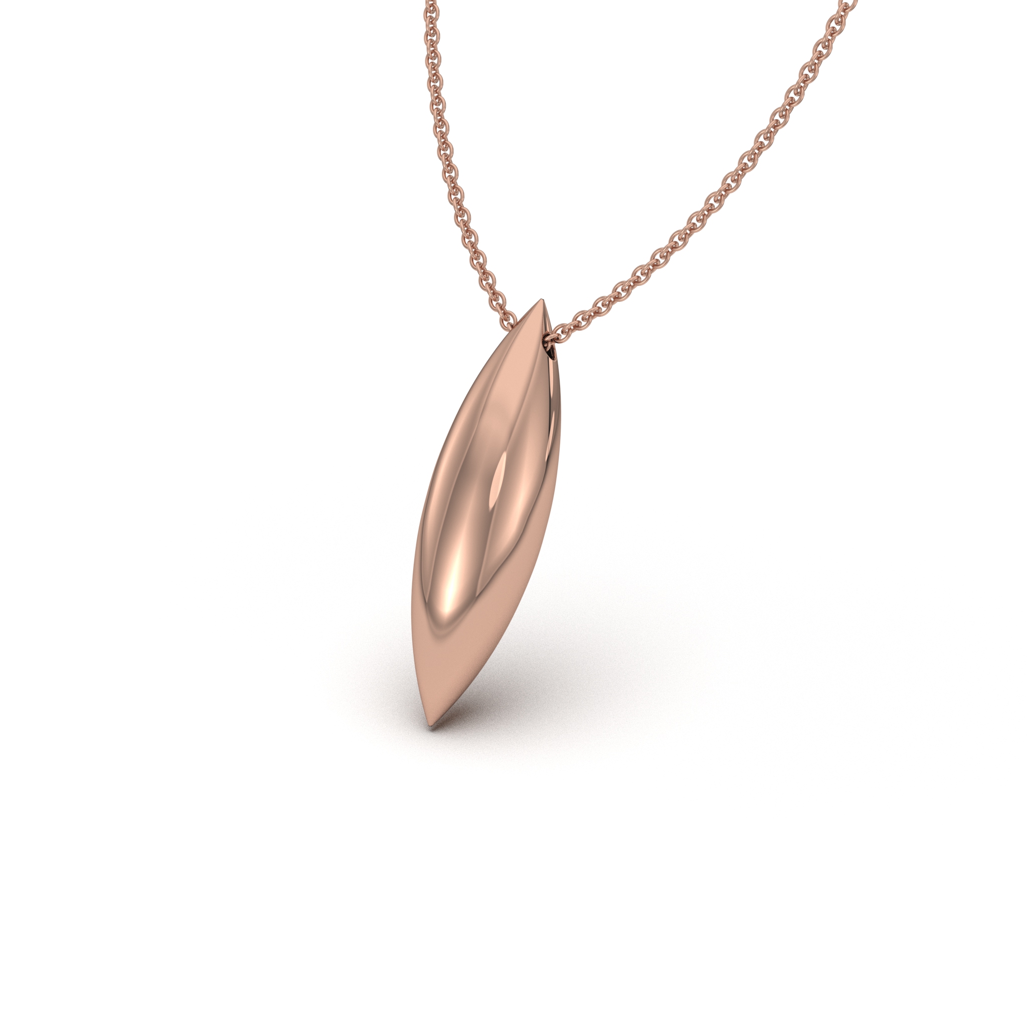 Minimalist Navette Pendant