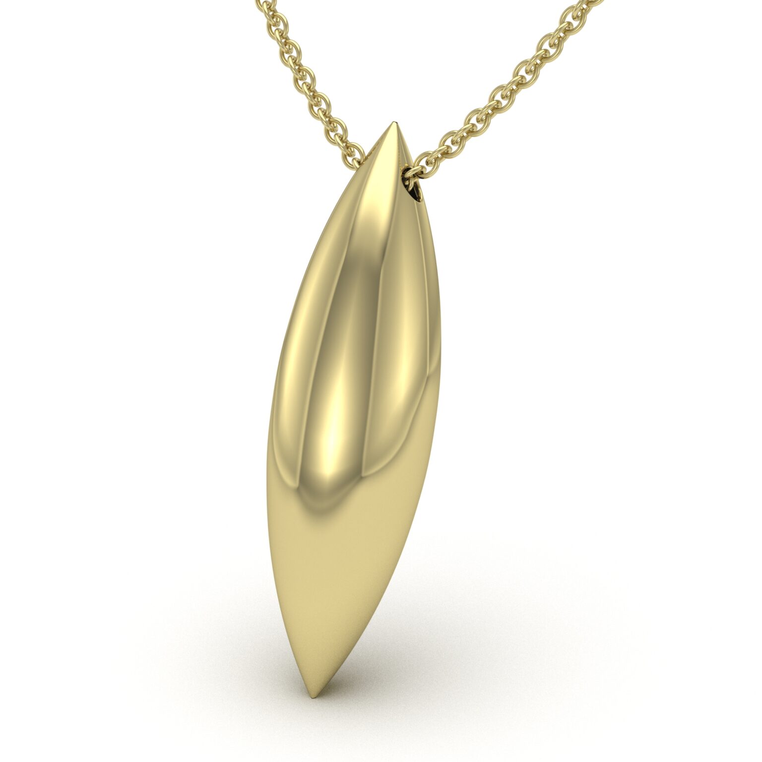 Minimalist Navette Pendant