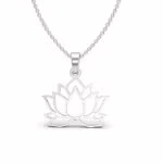 Geometric Lotus Pendant