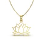 Geometric Lotus Pendant