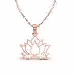 Geometric Lotus Pendant
