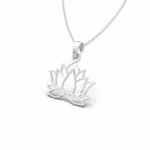 Geometric Lotus Pendant