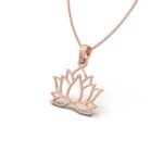 Geometric Lotus Pendant