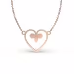 Fleur-de-Lis Heart Charm