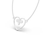 Fleur-de-Lis Heart Charm