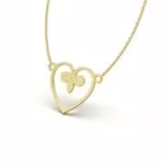 Fleur-de-Lis Heart Charm