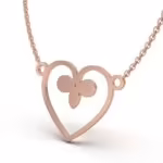 Fleur-de-Lis Heart Charm