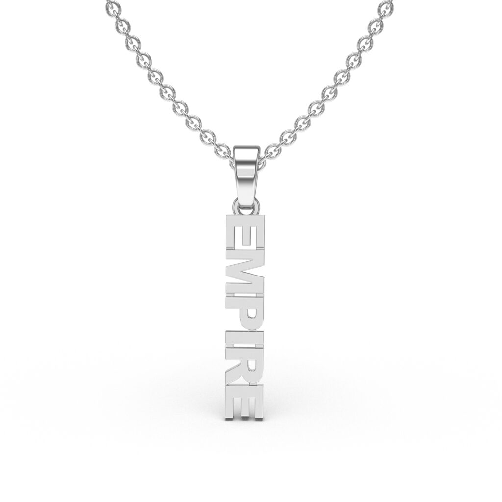 Vertical Name Pendant