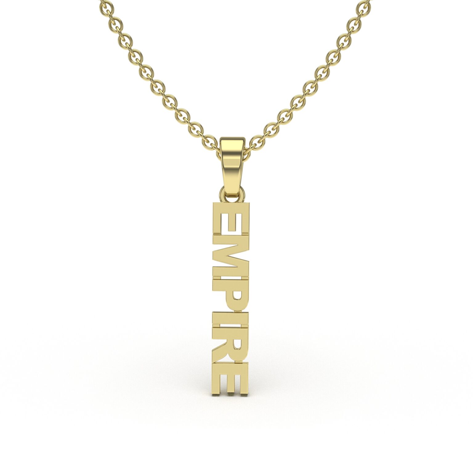 Vertical Name Pendant