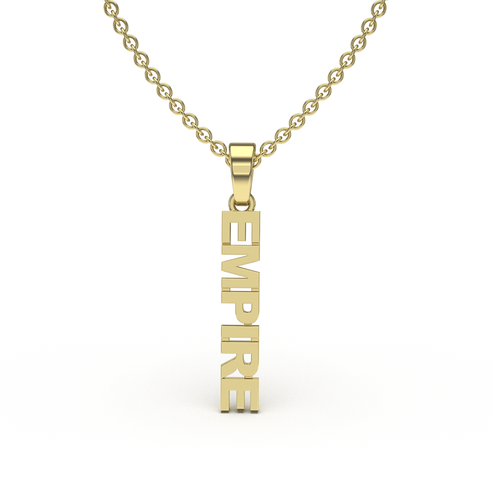 Vertical Name Pendant