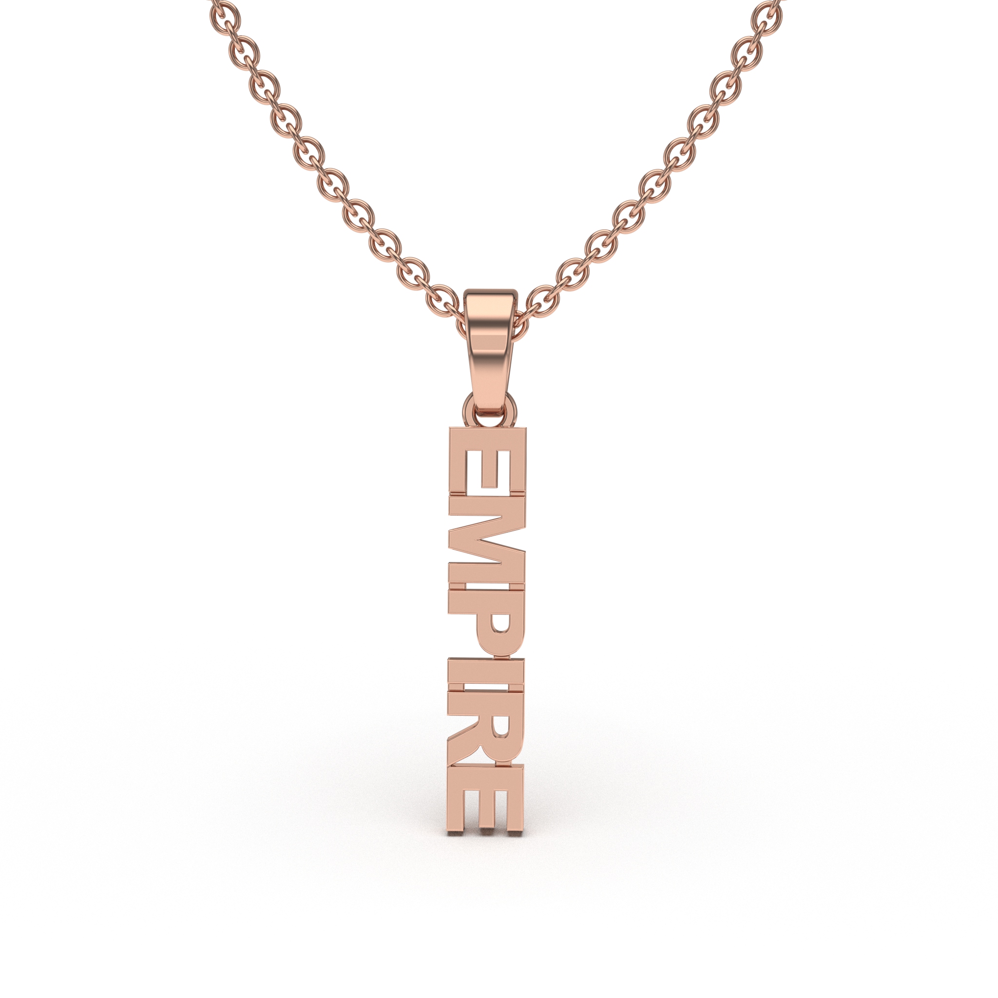 Vertical Name Pendant