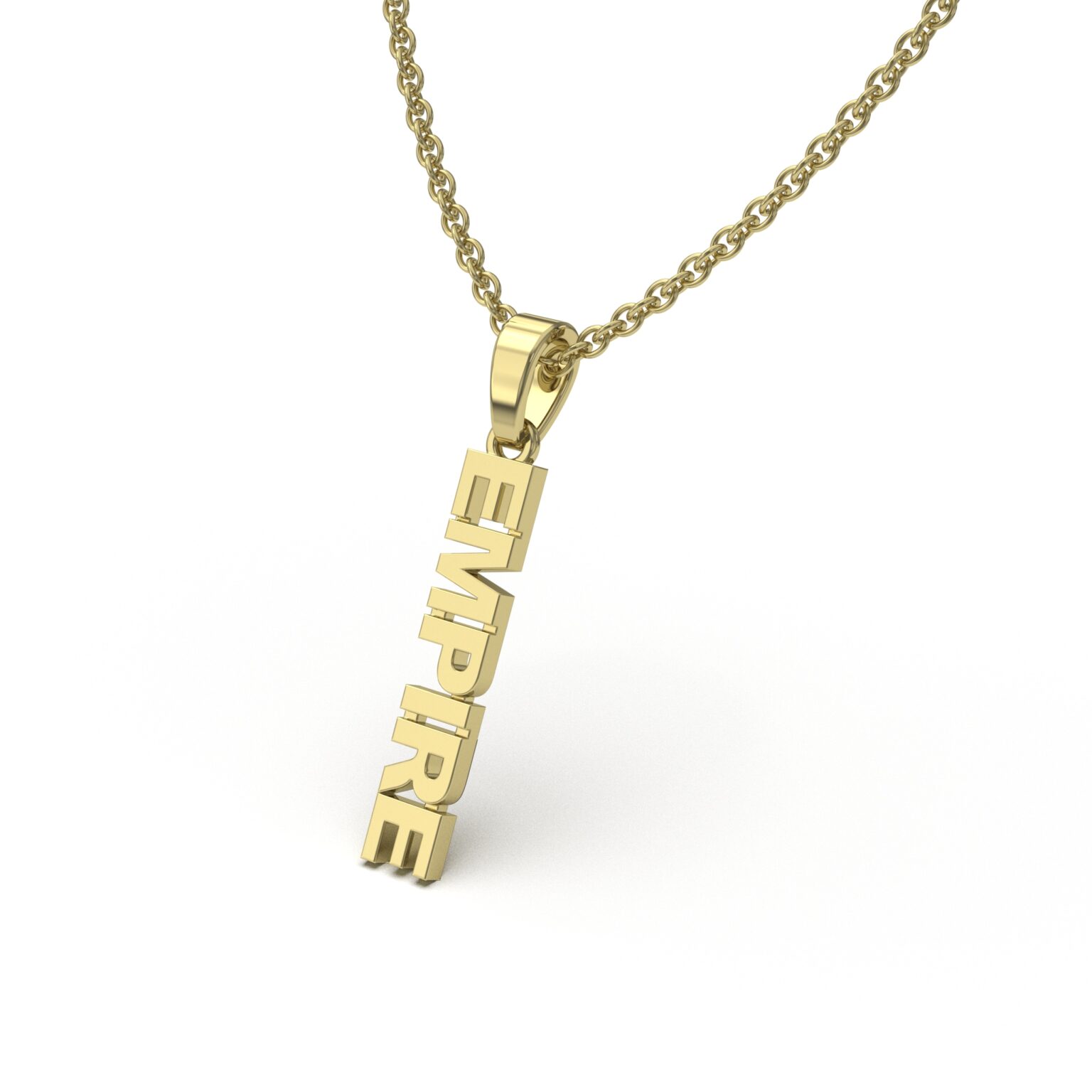 Vertical Name Pendant