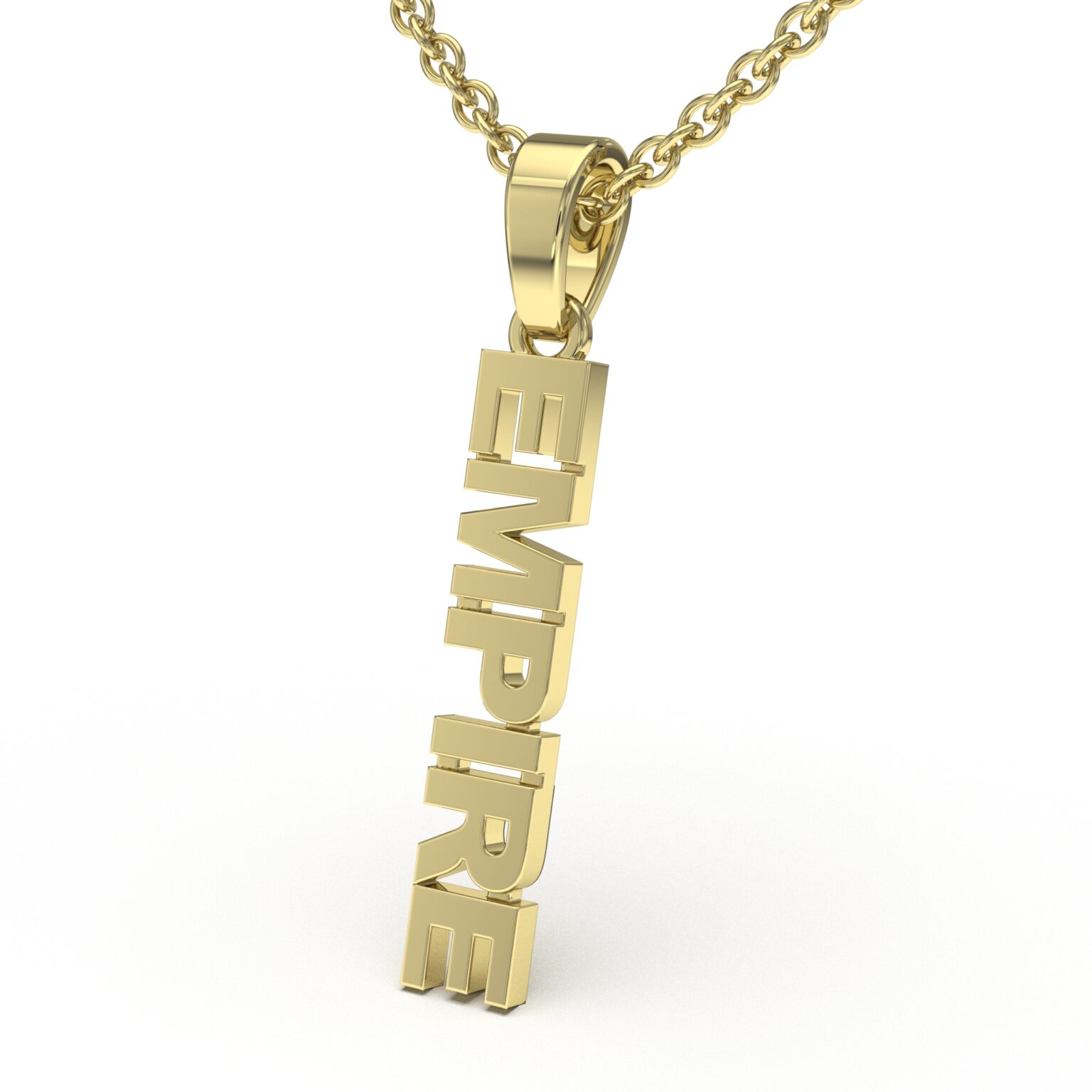 Vertical Name Pendant