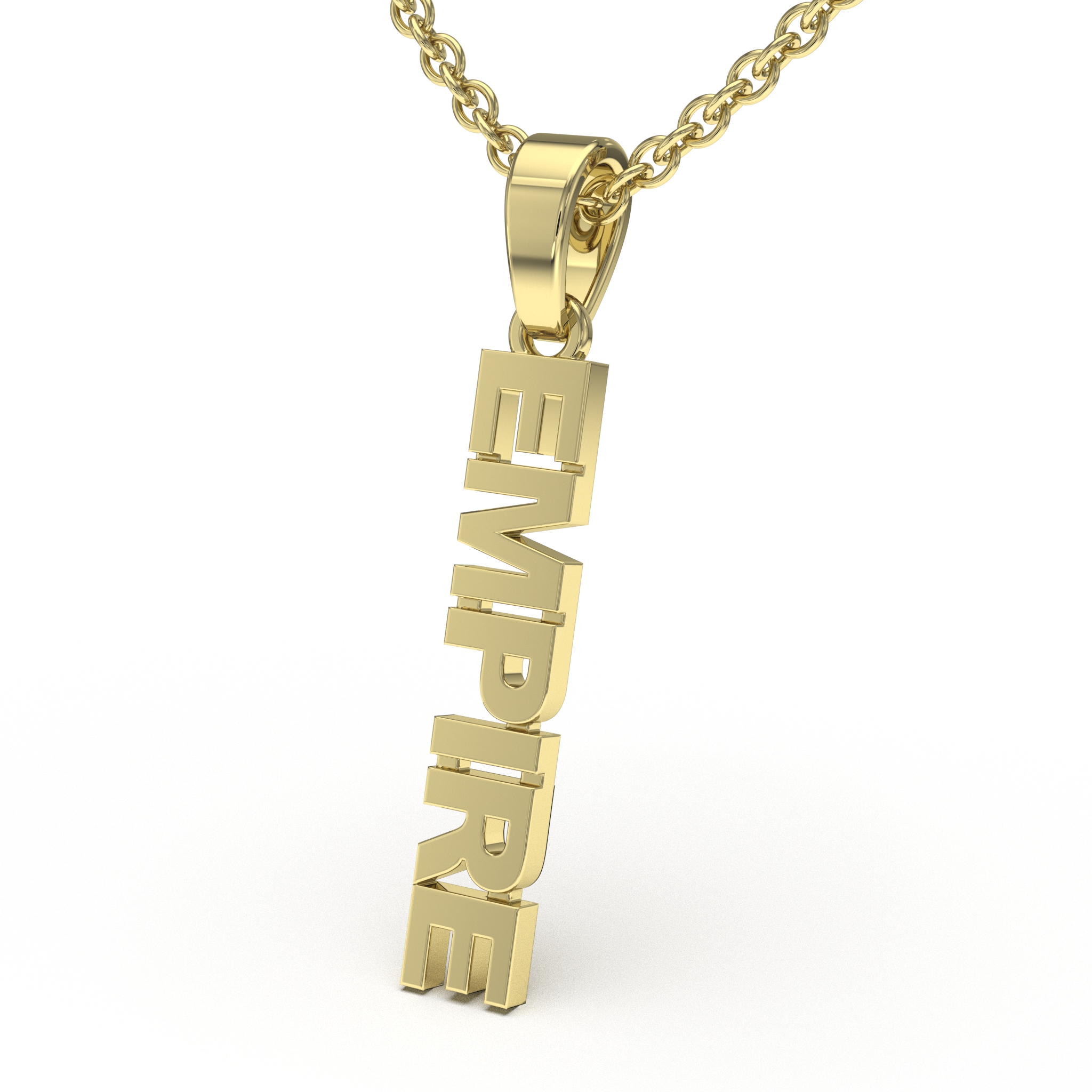Vertical Name Pendant