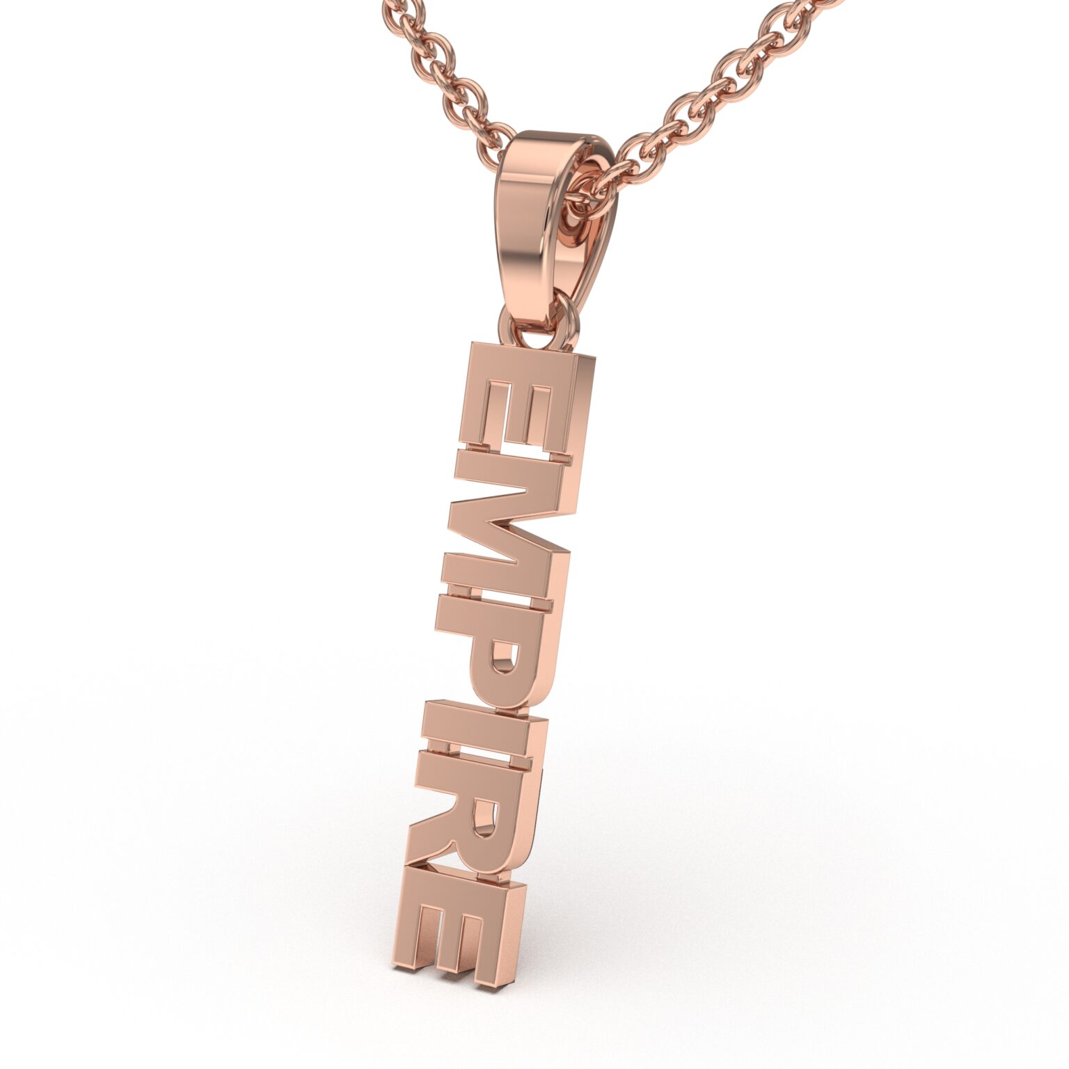 Vertical Name Pendant